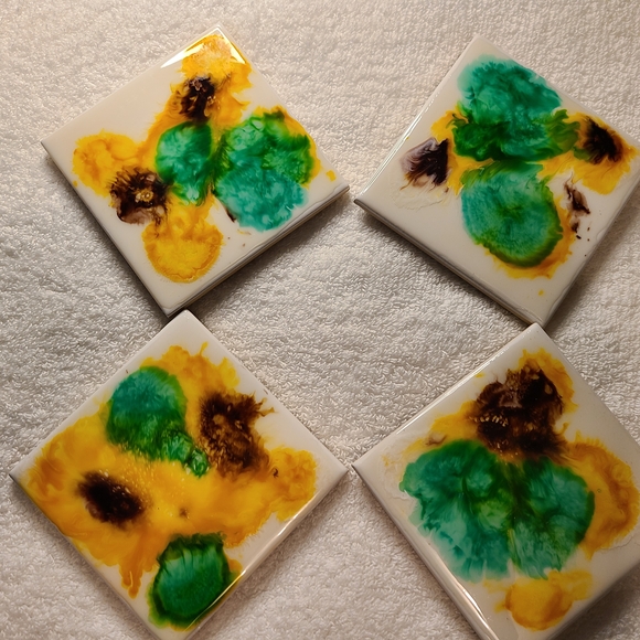 Colorful Abstract Coasters - Picture 1 of 11